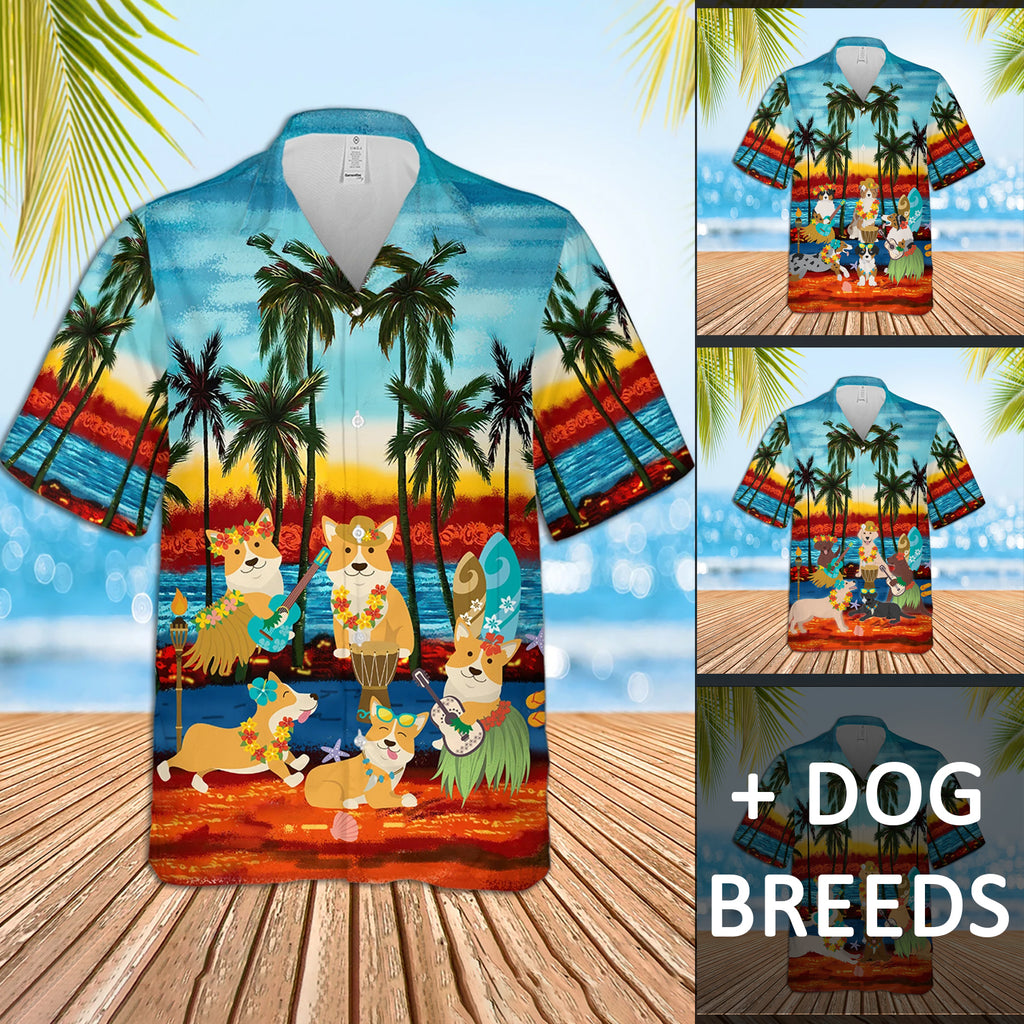 Dog Halu Dancing Hawaiian Shirt