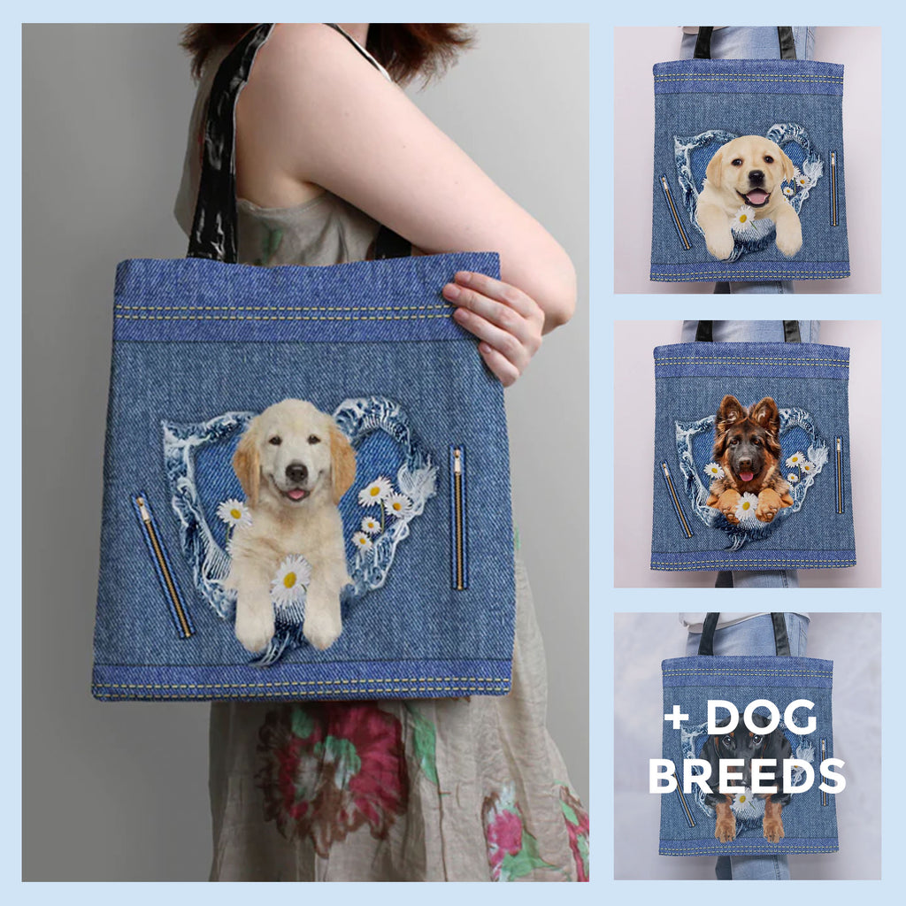 Dog Daisy Jean Tote Bag