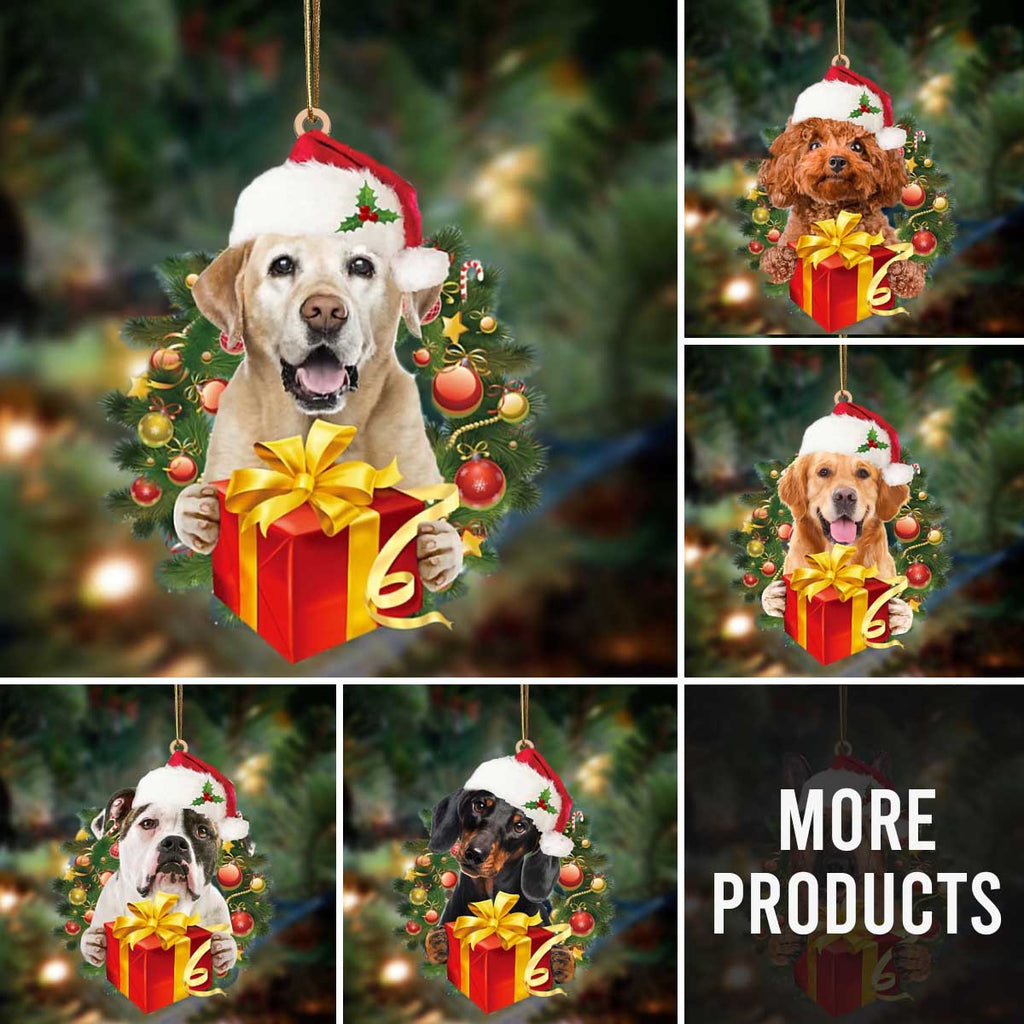 Dogs Give Gifts Ornament