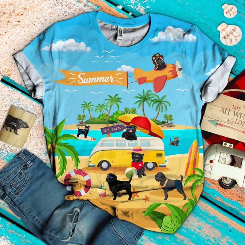 Affenpinscher On The Beach 3D Shirt - Shirt