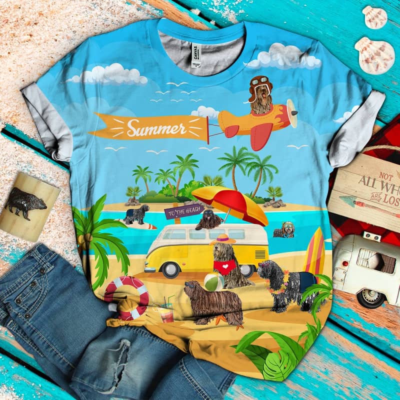 Bergamasco Shepherd On The Beach 3D Shirt - Shirt